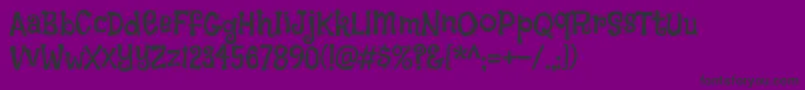 FlavorsRegular-Schriftart – Schwarze Schriften auf violettem Hintergrund