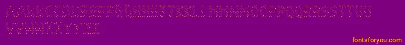 Mandystation Font – Orange Fonts on Purple Background