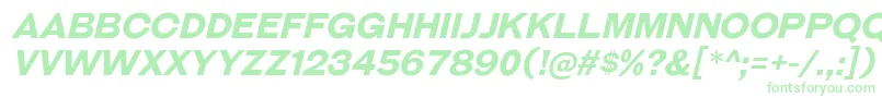 GalderglynnTitlingBdIt Font – Green Fonts on White Background