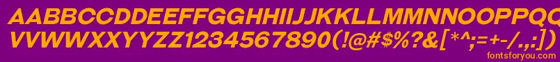 GalderglynnTitlingBdIt Font – Orange Fonts on Purple Background