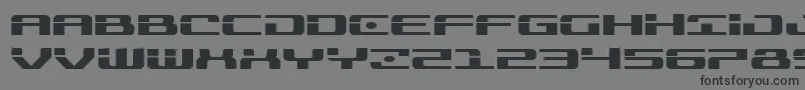 フォントTroopersexpand – 黒い文字の灰色の背景