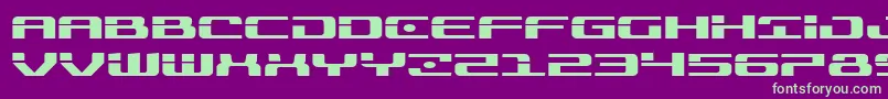 Шрифт Troopersexpand – зелёные шрифты на фиолетовом фоне