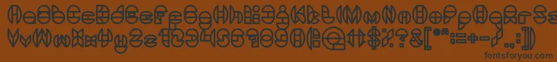 DragonFlyBold Font – Black Fonts on Brown Background