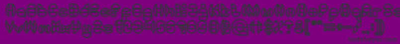 DragonFlyBold Font – Black Fonts on Purple Background