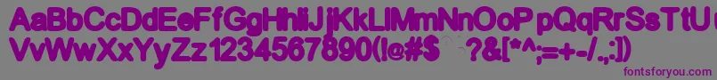 GfBecker Font – Purple Fonts on Gray Background