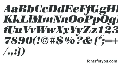 ZabriskiebookHeavyItalic font – Fonts Starting With Z