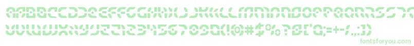 Starfightercond Font – Green Fonts on White Background