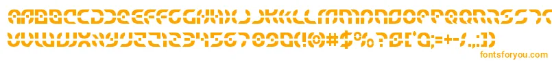 Starfightercond Font – Orange Fonts on White Background