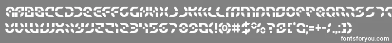 フォントStarfightercond – 灰色の背景に白い文字