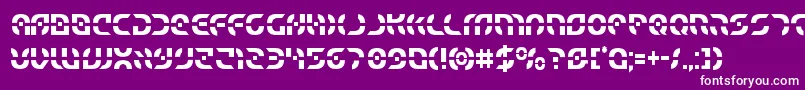 Starfightercond Font – White Fonts on Purple Background