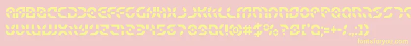 Starfightercond Font – Yellow Fonts on Pink Background