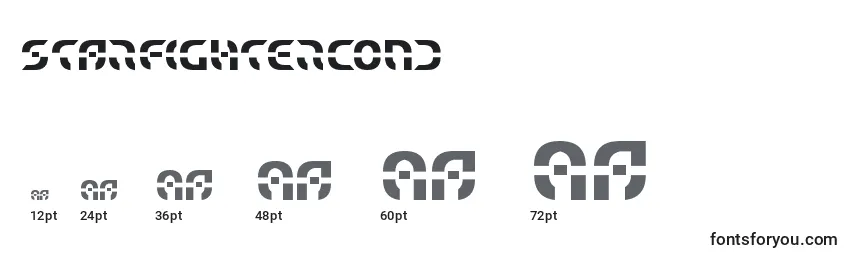 Starfightercond Font Sizes