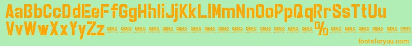 More about StrikerEurekaCutPersonalUse Font StrikerEurekaCutPersonalUse Font – Orange Fonts on Green Background
