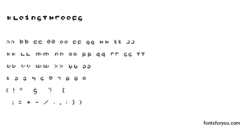 Шрифт Kleinsthreefs – алфавит, цифры, специальные символы