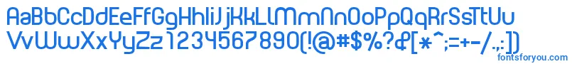 フォントPlane – 白い背景に青い文字