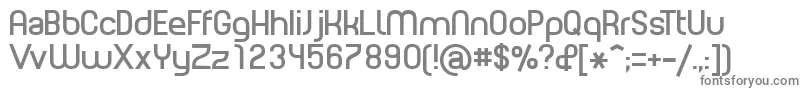 フォントPlane – 白い背景に灰色の文字