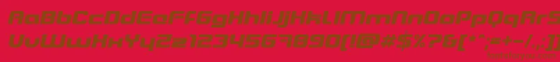 Blasteri Font – Brown Fonts on Red Background