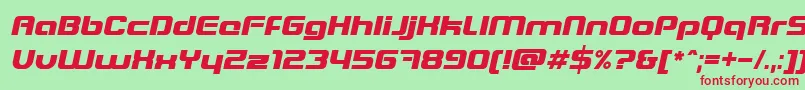 Blasteri Font – Red Fonts on Green Background