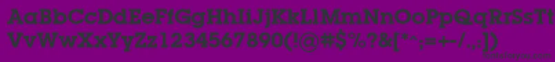 LugabookSemibold Font – Black Fonts on Purple Background