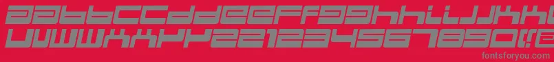 BdejectItalic Font – Gray Fonts on Red Background