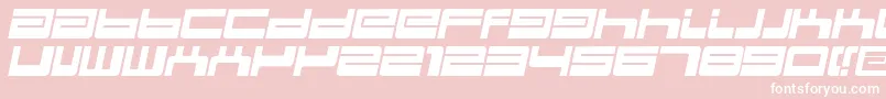 フォントBdejectItalic – ピンクの背景に白い文字