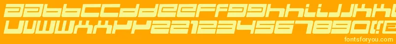 BdejectItalic Font – Yellow Fonts on Orange Background