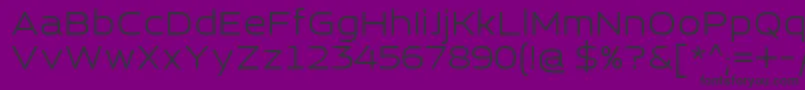 EsqaderoFfCy4fRegular Font – Black Fonts on Purple Background