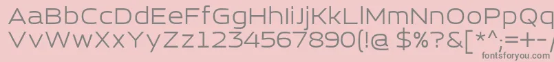 EsqaderoFfCy4fRegular Font – Gray Fonts on Pink Background