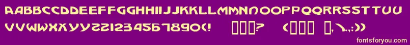 Más sobre la fuente Mach14 fuente Mach14 – Fuentes Amarillas Sobre Fondo Morado