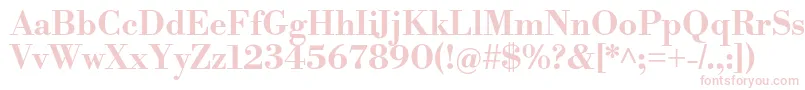 LibrebodoniBold Font – Pink Fonts on White Background