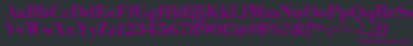 LibrebodoniBold Font – Purple Fonts on Black Background