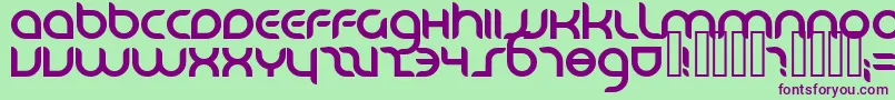 Danube Font – Purple Fonts on Green Background