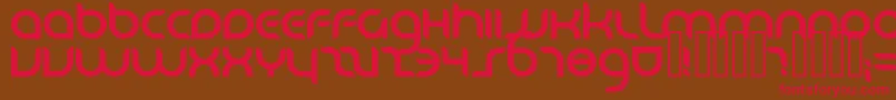 Danube Font – Red Fonts on Brown Background
