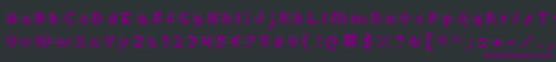 Kroeger0456 Font – Purple Fonts on Black Background