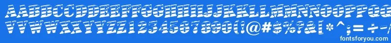 Signboardtitulgrdup Font – White Fonts on Blue Background