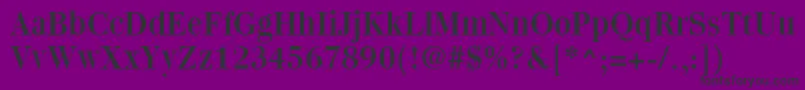 QuantasRegular-fontti – mustat fontit violetilla taustalla