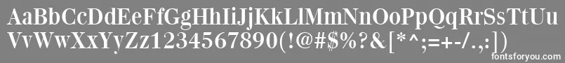 QuantasRegular Font – White Fonts on Gray Background