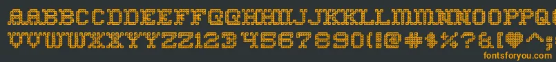 HomesweethomeoutlineRegular Font – Orange Fonts on Black Background