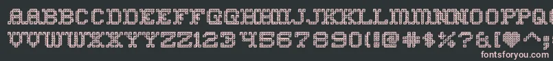 HomesweethomeoutlineRegular Font – Pink Fonts on Black Background