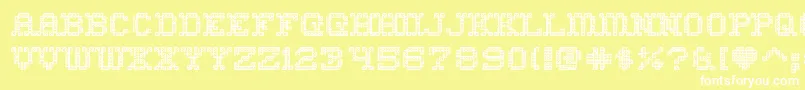 HomesweethomeoutlineRegular Font – White Fonts on Yellow Background