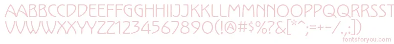 KololpstdRegular Font – Pink Fonts on White Background