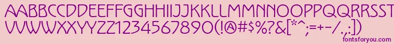 KololpstdRegular-Schriftart – Violette Schriften auf rosa Hintergrund