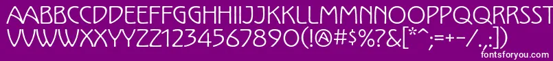 KololpstdRegular Font – White Fonts on Purple Background