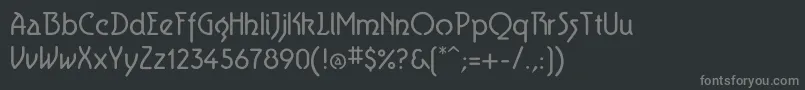 Aerolite-Schriftart – Graue Schriften auf schwarzem Hintergrund