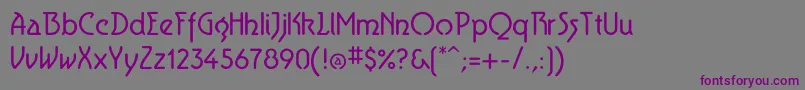Aerolite Font – Purple Fonts on Gray Background