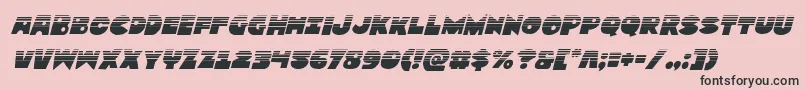 Zounderkitehalfital Font – Black Fonts on Pink Background