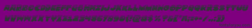 Zounderkitehalfital Font – Black Fonts on Purple Background