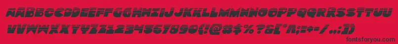 Zounderkitehalfital Font – Black Fonts on Red Background