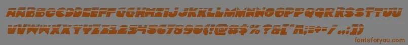 Zounderkitehalfital Font – Brown Fonts on Gray Background
