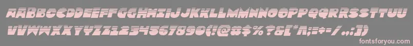 Zounderkitehalfital Font – Pink Fonts on Gray Background